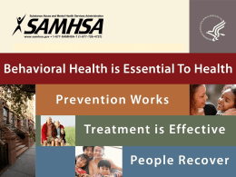 Primary Care and Behavioral Health Integration