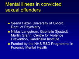 Psychiatric patients and violent crime