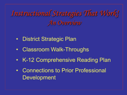 Overview of Nine Strategies