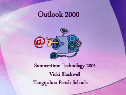 Outlook 2000 - Vicki Blackwell