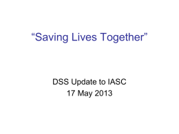 Saving Lives Together” - Inter