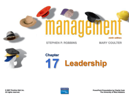 Management 9e.- Robbins and Coulter - ASAB-NUST