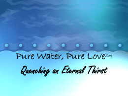 Pure Water, Pure Love - WMU: Woman's Missionary Union