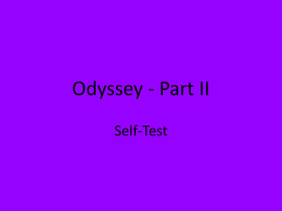Odyssey - Part II