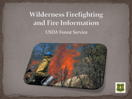 USFS Wilderness Fire Resource Advisor