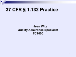 37 CFR 1.131 Affidavit Practice