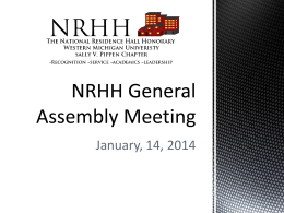 NRHH General Assembly Meeting