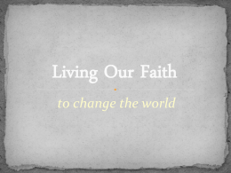 Living Our Faith