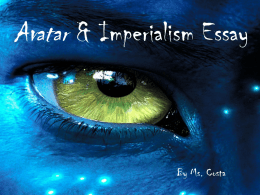 Avatar & Imperialism Essay - Ramsey Public School District