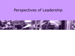 Perspectives on Leadership LLC