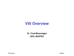VXI Overview