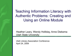 How We Learn - DigitalCommons@USU