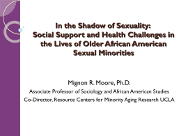 In the Shadow of Sexuality: Older African