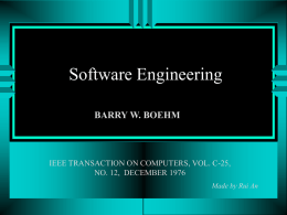 Survey of Software Engineering CS 5391.1