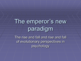 The emperor’s new paradigm - Budapest University of