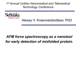 AFM force spectroscopy as a nanotool for early detection