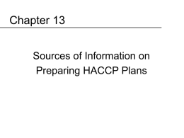HACCP - European Food Safety