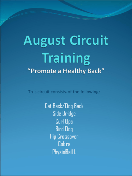 August Circuit Training - International Association of