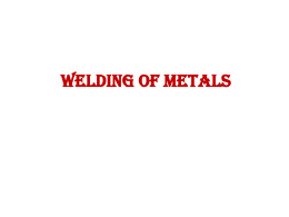 Welding of Metals - Free Downalod Project,Study Material