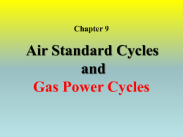Chapter 9: Gas Power Cycles
