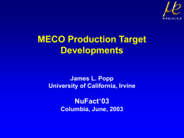 Search for m-e Conversion in MECO at BNL