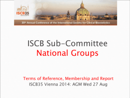 ISCB Sub-Committee Vaccines