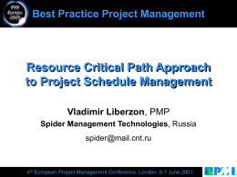 Presentation to PMI