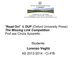 Read On!” & OUP (Oxford University Press) The Missing Link