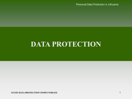 Asmens duomenų apsauga Lietuvoje