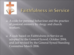 Faithfulness in Service