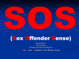 S.O.S. Sex Offender Sense