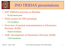 INO TRIDAS activities at Mumbai