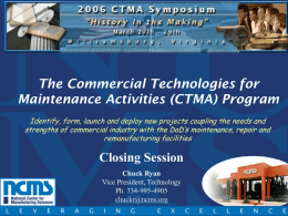 The Commercial Technologies for Maintenance Activities