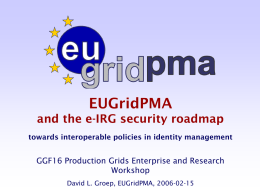 European Grid Policy Management Authority