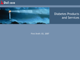 Diabetes Products and Services - Dolcera