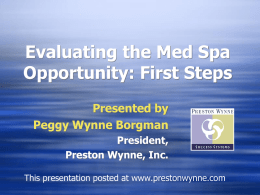 Evaluating the Med Spa Opportunity: First Steps
