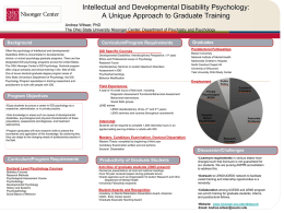 Intellectual and Developmental Disability Psychology: A