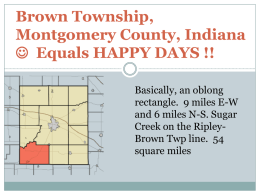 Brown Township, Montgomery County, Indiana