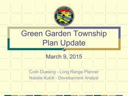 Green Garden Township Plan Update
