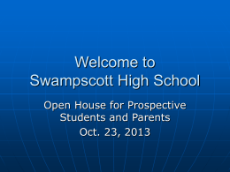 Welcome to Swampscott High School