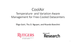CoolAir Temperature- and Variation