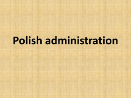 Polish administration - University of Verona