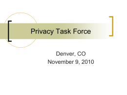 Privacy Task Force