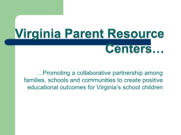 Virginia Parent Resource Centers