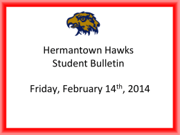 Hermantown Hawks Student Bulletin