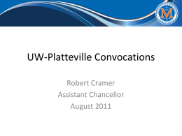 UW-Platteville Convocations