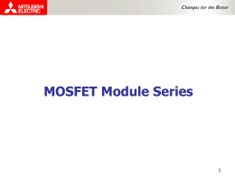 Mitsubishi power MOSFET module series