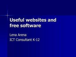 Useful websites and free software