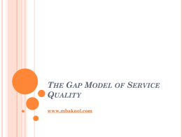 Servqual Model - MBA Knowledge Base