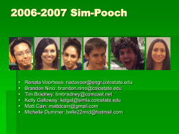 2006-2007 Sim-Pooch - Colorado State University
